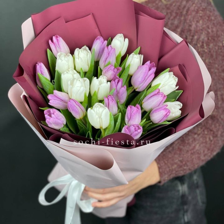 25 тюльпанов микс в Барнауле