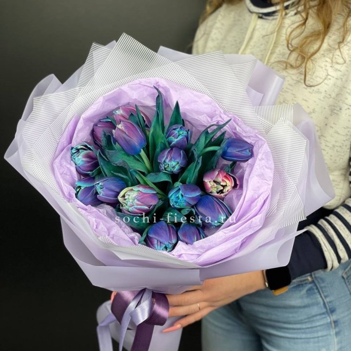Букет тюльпанов "Пандора" в Барнауле