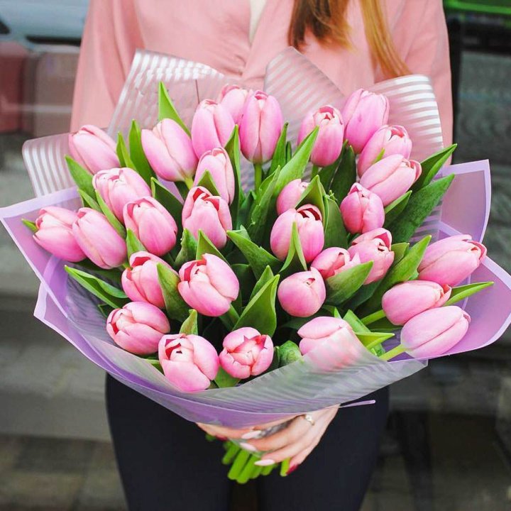 25 тюльпанов "Айс крем" в Барнауле